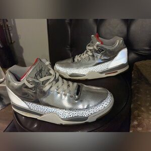 Nike Flight Squad Metallic Silver Men's size 11.5